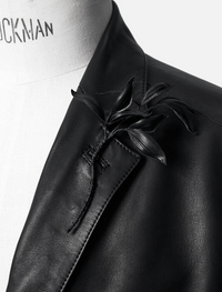 Notched Lapel Jacket with Lapel Pin