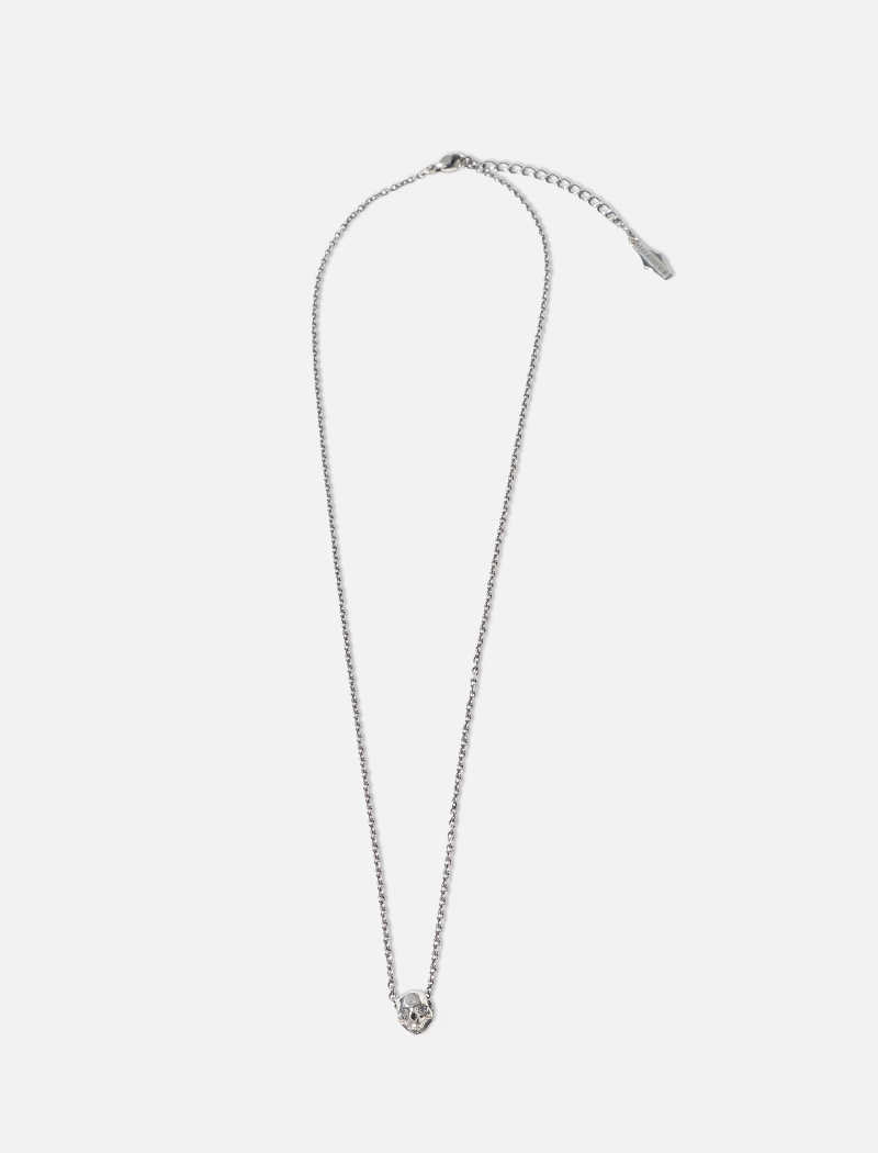 O.H. TINY SKULL NECKLACE(Diamond)