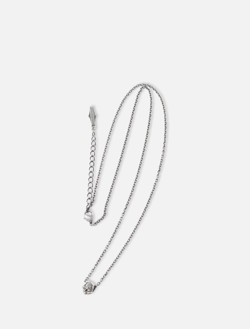 O.H. TINY SKULL NECKLACE(Diamond)