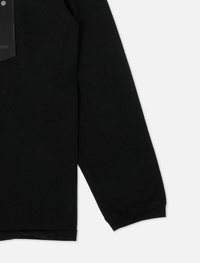 ID1905 US COTTON STUDS LONG T-SHIRT BLACK