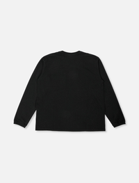 ID1905 US COTTON STUDS LONG T-SHIRT BLACK