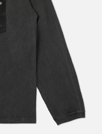 ID1905 US COTTON STUDS LONG T-SHIRT VINTAGE BLACK