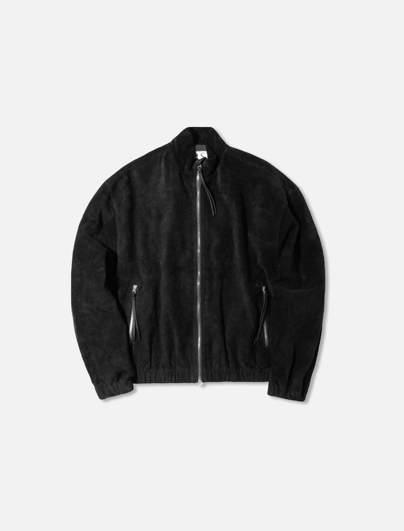 John TRUCK Jacket BLACK SUEDE