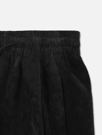 John TRUCK Pants BLACK SUEDE with HOOT silver925