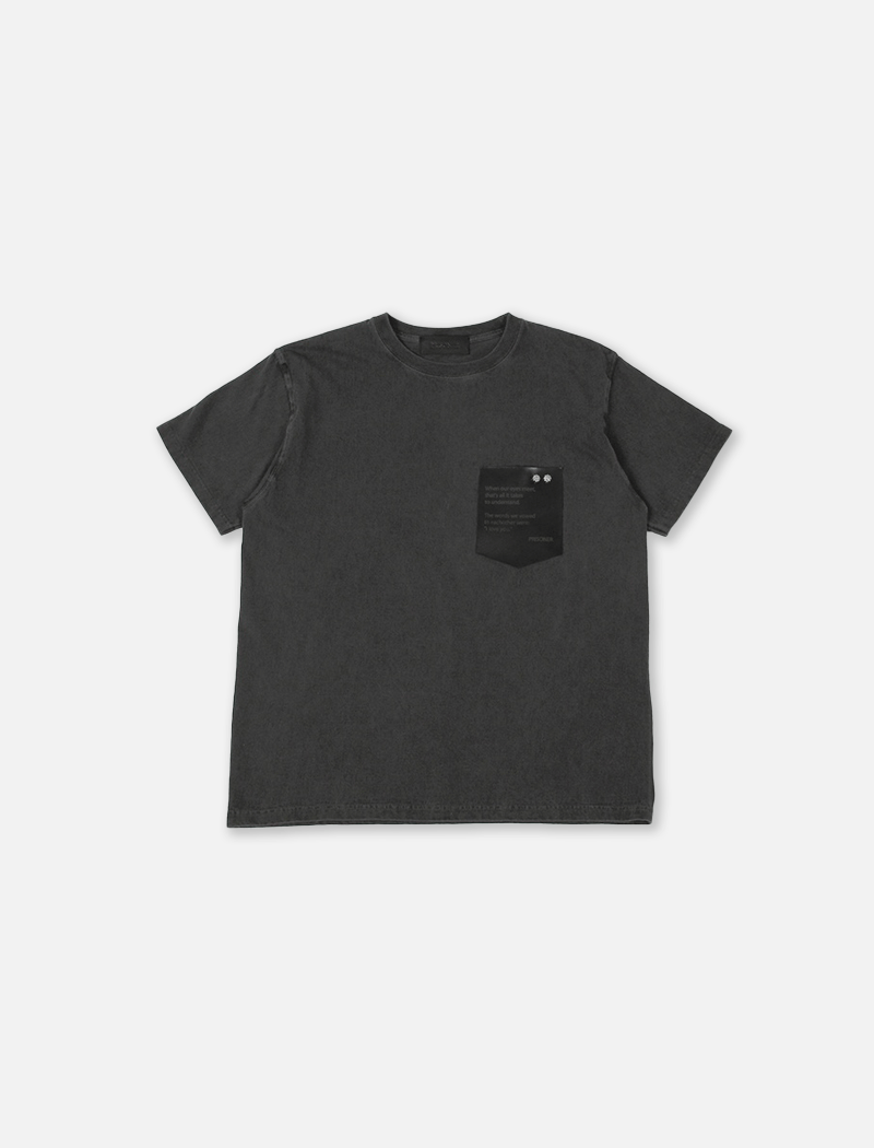 ID1904 US COTTON STUDS T-SHIRT VINTAGE BLACK