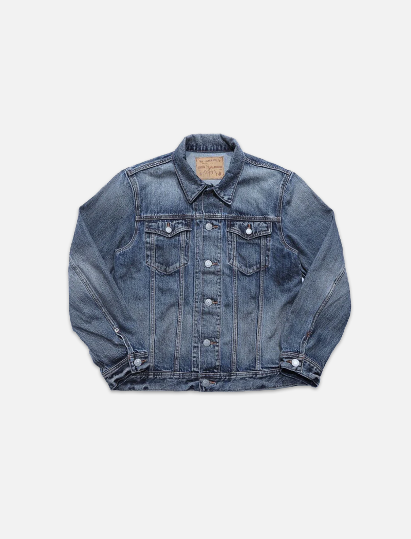 12oz SOFT DENIM TRUCKER JACKET INDIGO LIGHT