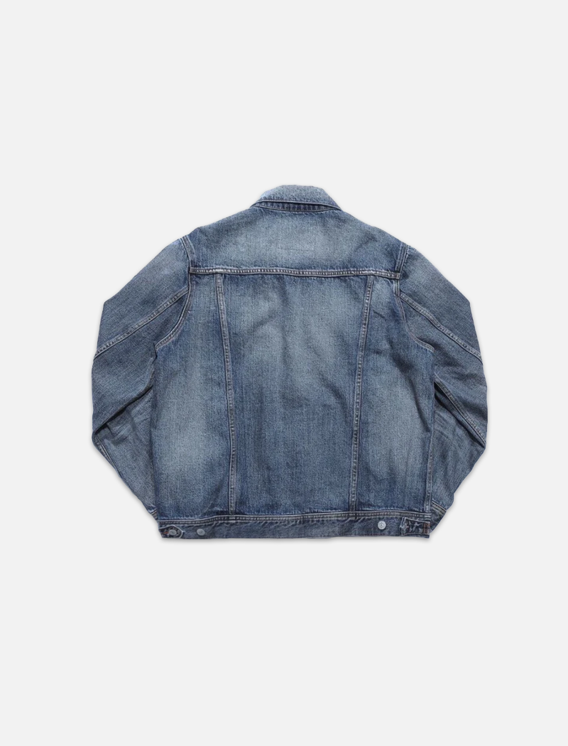 12oz SOFT DENIM TRUCKER JACKET INDIGO LIGHT
