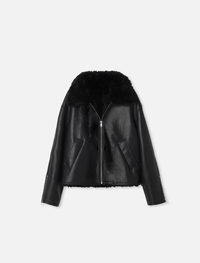 Fake mouton jacket Black/Black