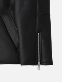 Fake mouton jacket Black/Ivory