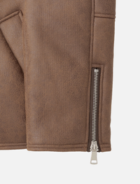 Fake mouton jacket Brown/Ivory