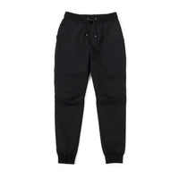 Stretch Nylon Back Slim Biker Rib Pants