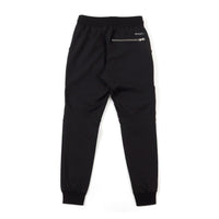 Stretch Nylon Back Slim Biker Rib Pants