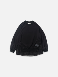LAYERED ZIP SWEAT