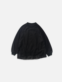 LAYERED ZIP SWEAT