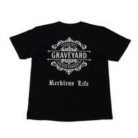 【THE BAR限定販売】THE BAR Special Oder 5.6oz S/S TEE ”Graveyard LOGO” BLACK