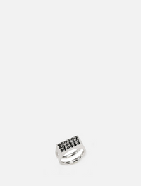 Over Culet Space Ring Black Diamond