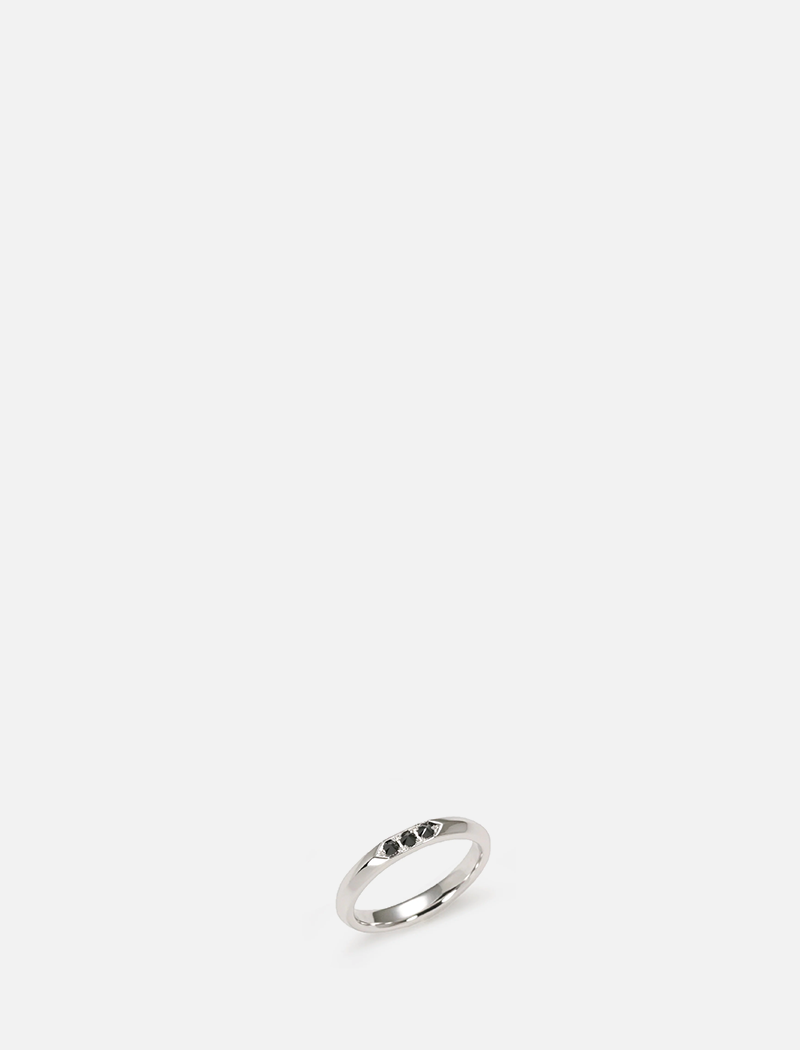 Over Culet Ring Black Diamond