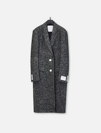 Silk Tweed Chester Coat SV925 Button