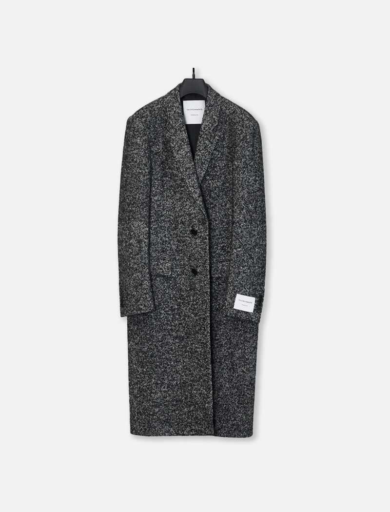 Silk Tweed Chester Coat