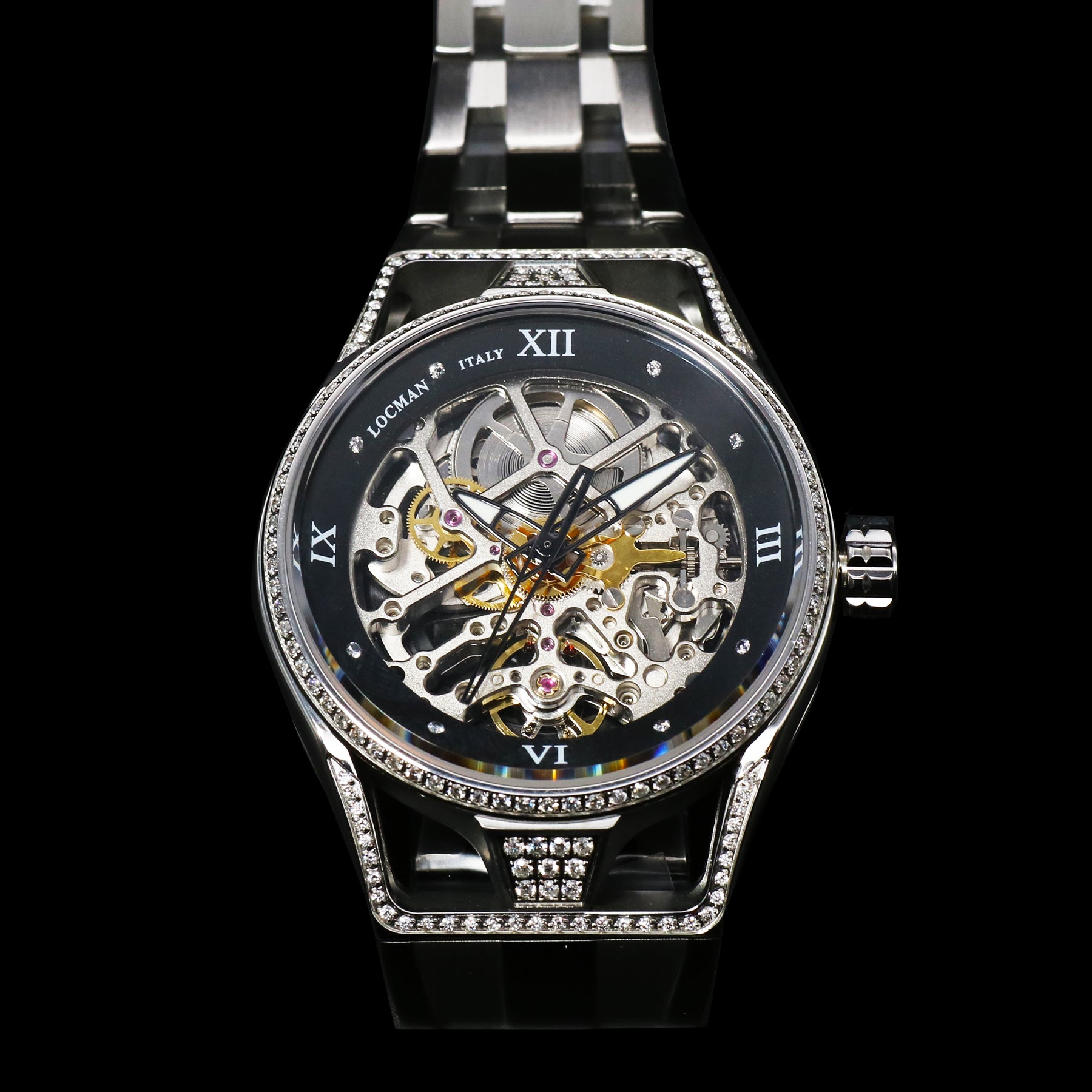 ☆王冠パールウォッチ ジーザスディアマンテ Jesus Diamante 時計 ZENITH Defy El Primero 21 Full Diamond 44MM ゼニス デファイ
