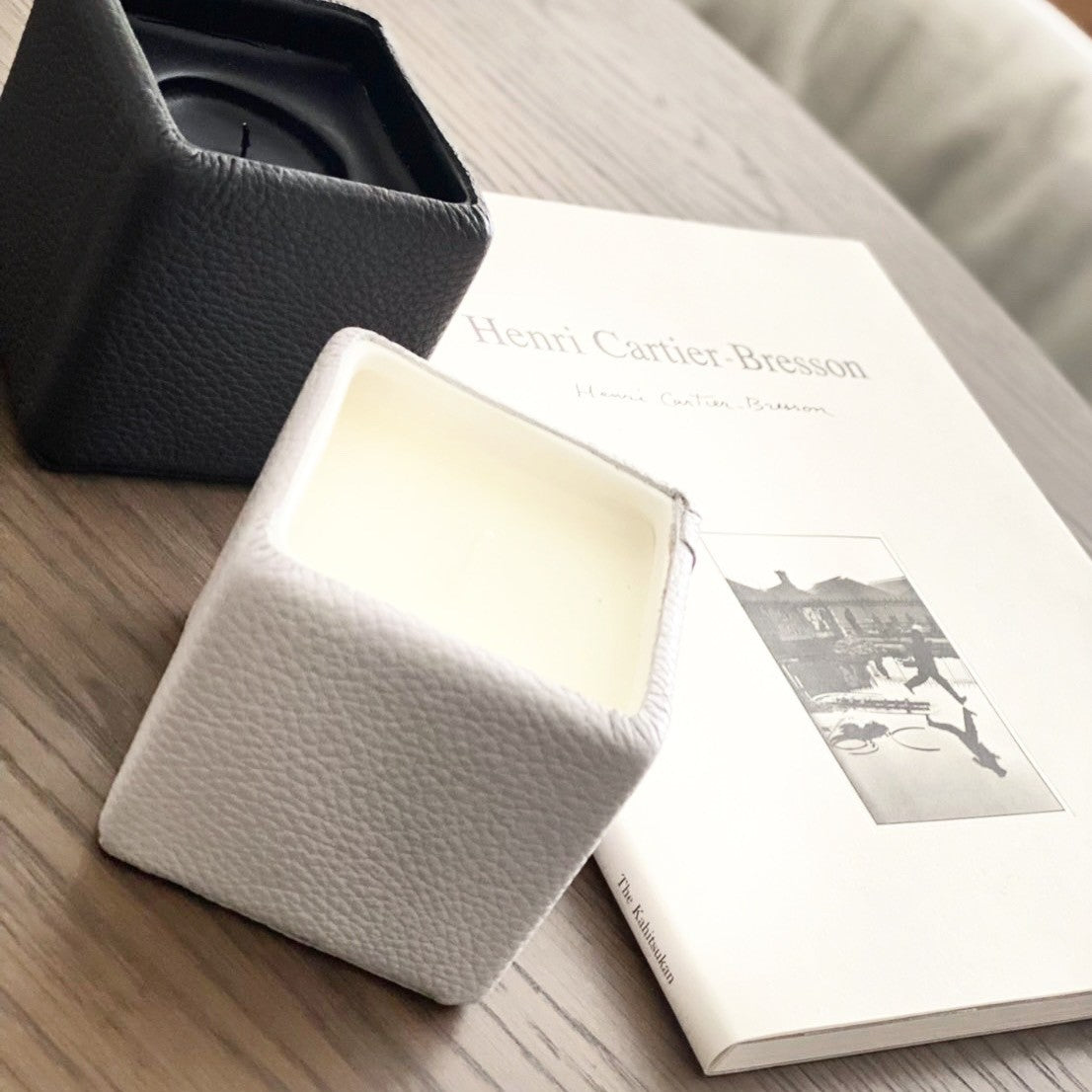 【サトシーノ別注第2弾】 FRAGRANCE CANDLE / HINOKI Color:アイスグレー